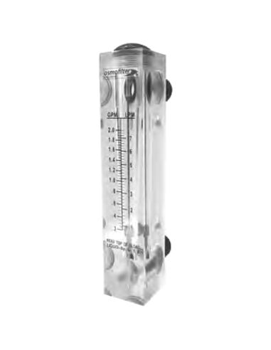 Caudalímetro Acrílico 220-2200 L/h | Conexión Trasera