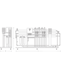 Equipo de Ósmosis Inversa Industrial 2.400 l/h OI4340 2