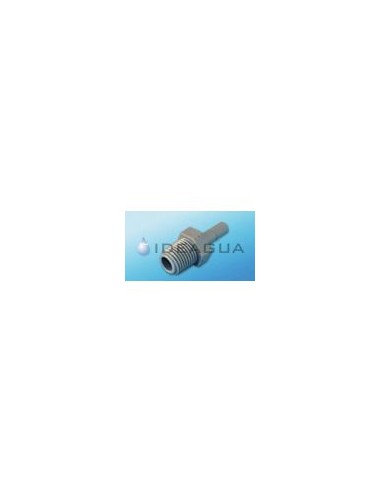Racor Recto Macho Tubo 1/8" x Rosca 1/4" | Conector Rápido Miniatura