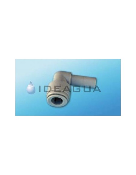 Codo con Vástago Macho 6 mm | Conexión Rápida Orientable 90°