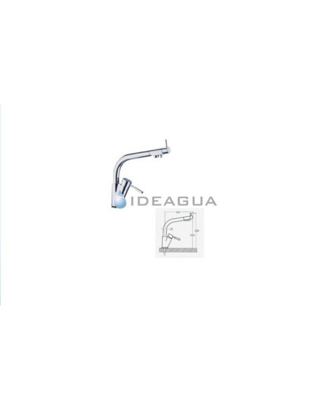 Grifo VENUS de Tres Vías | Agua de Red y Ósmosis en un solo Monomando