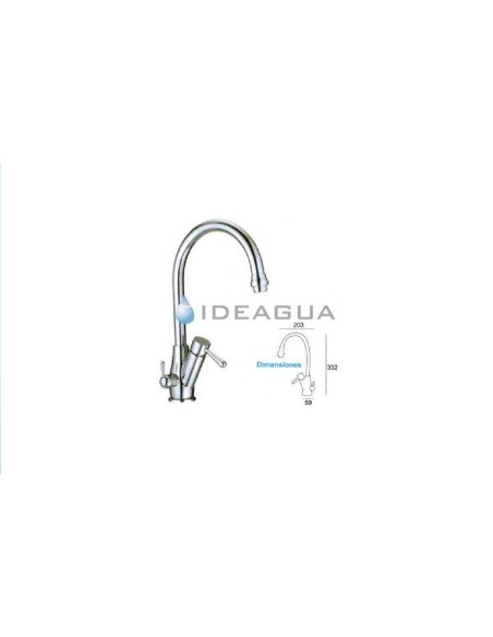 Grifo HERA de Tres Vías | Diseño Elegante para Ósmosis y Red