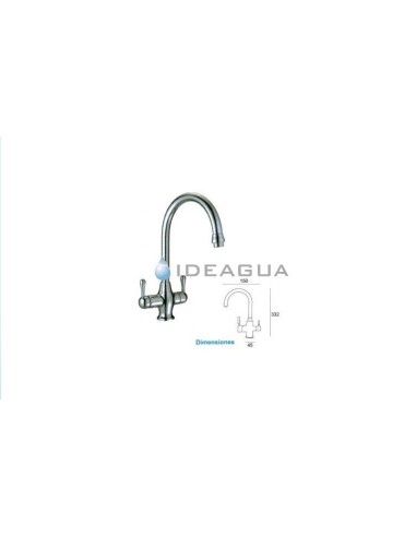 Grifo ATENEA de Tres Vías | Agua de Red y Ósmosis en un Diseño Único
