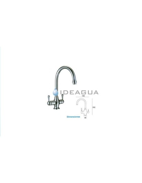 Grifo ATENEA de Tres Vías | Agua de Red y Ósmosis en un Diseño Único