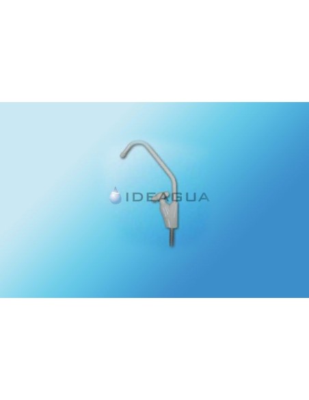 Grifo Margarita Plateado para Ósmosis Inversa | Elegancia y Brillo