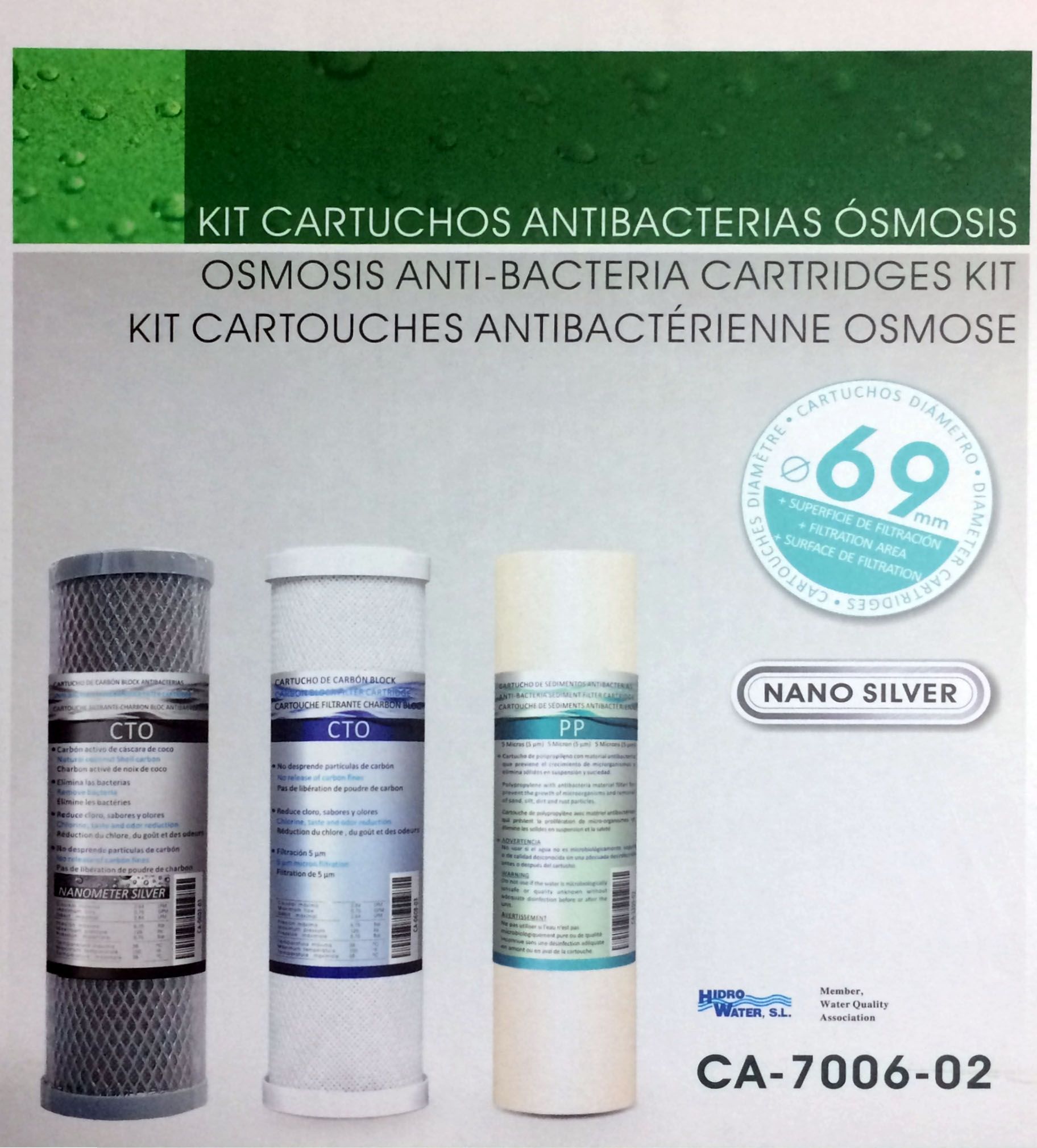 Kit Cartuchos Antibacterias 5 Etapas 